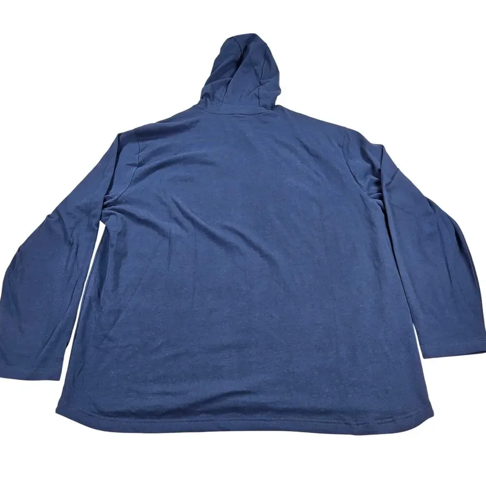 NWT Nike Sportswear Pullover Long Sleeve Hooded Shirt in Blue Men's Size 4XL